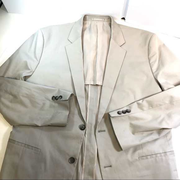 Theory Man single breasted unlined cotton blend blazer sz 44 in EUC - Picture 3 of 8